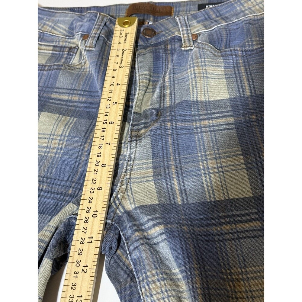 Judy Blue Women's High Waist  Vintage Look Plaid Straight 7 / 28 - Picture 9 of 12